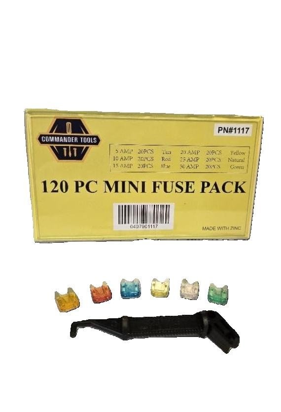 1117 120 Pc. Mini Fuse Pack CT