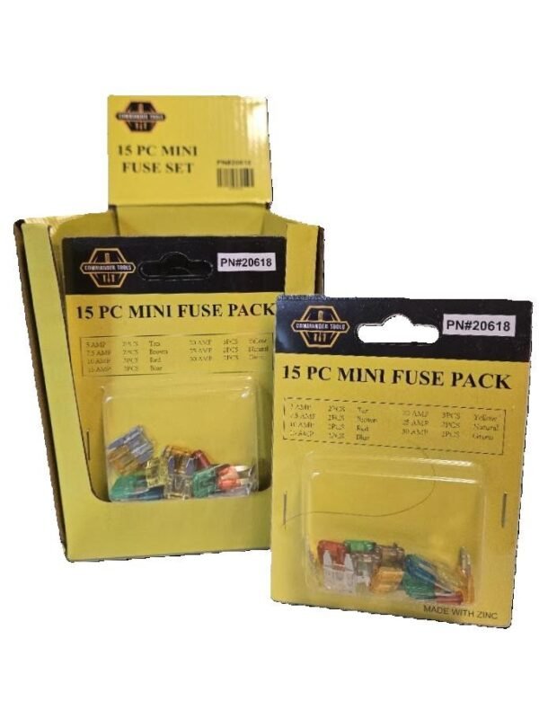 20618 15 Pc. Mini Fuse Set CT