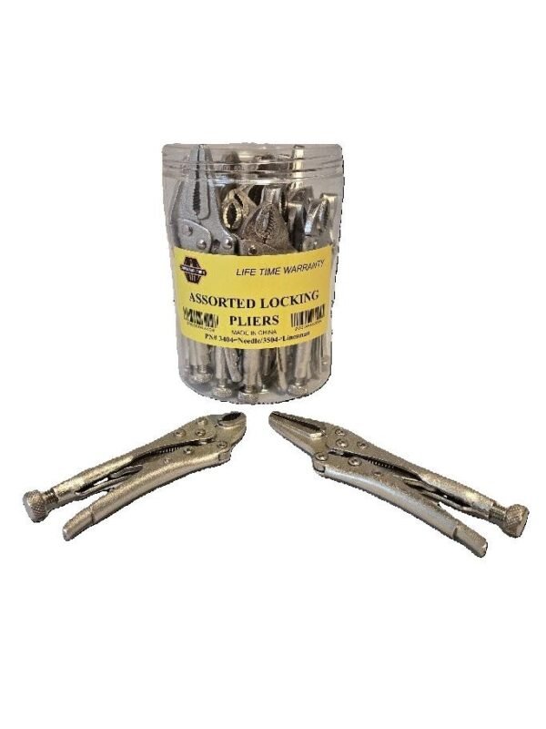 3404-3504 Assorted Mini Locking Pliers Display CT