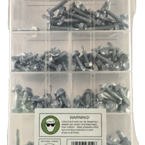 200 Pc. Hex Washer Screw Assortment Set - Image 3