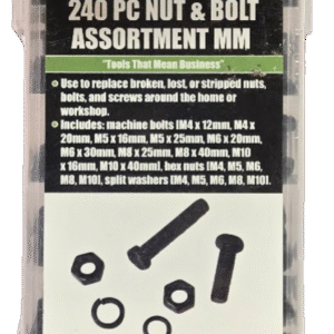 240 Pc. Metric Nut and Bolt Assortment Set - Image 2