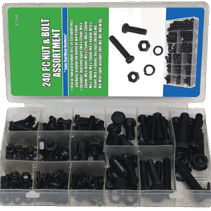 240 Pc. Metric Nut and Bolt Assortment Set - Image 1