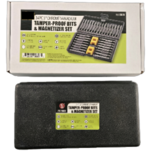 34 Pc. Tamper Proof Bits and Magnetizer Set - Image 3