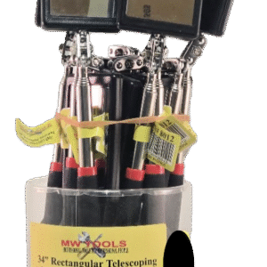 7.5"-34" Telescoping LED Inspection Mirror with Lights, 10 per Display - Image 3