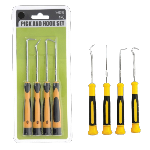 4-Piece 7" Pick & Hook Set with Comfortable Handles ,Sold in Units of 12