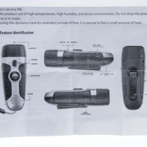 5.5 Inch 4-IN-1 Emergency Dynamo AM/FM Radio With Phone Charger & Lanyard - Image 5