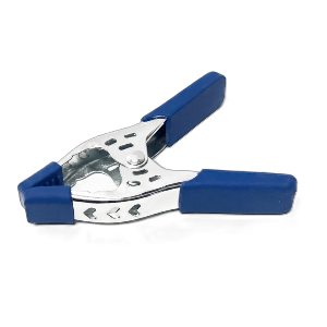 4" Heavy Duty Zinc Plated Blue Handle Metal Clamp ,Sold in Units of 12