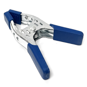 6" Heavy Duty Zinc Plated Blue Handle Metal Clamp, Sold in Units of 12