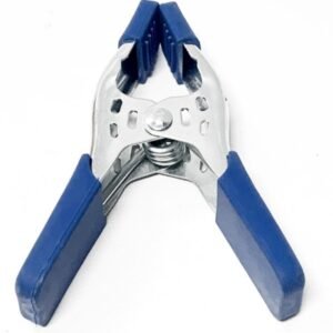 6" Heavy Duty Zinc Plated Blue Handle Metal Clamp, Sold in Units of 12 - Image 2