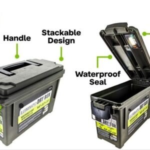Gray Illuminated Dry Box with Detachable Lid (11.4"x5.1"x7.5"), includes 3 AAA Batteries, Sold in Units of 10 - Image 2