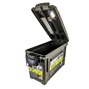 Gray Illuminated Dry Box with Detachable Lid (11.4"x5.1"x7.5"), includes 3 AAA Batteries, Sold in Units of 10
