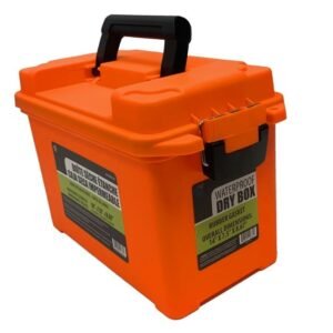 Orange Waterproof Dry Box With Detachable Lid (14" x 7.5" x 8.67") ,Sold in Units of 10 - Image 1