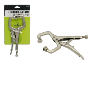 4-1/2" Self-Locking C-Clamp with Flex Pad, Sold in Units of 12