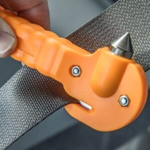 2-IN-1 Emergency Tool with Seatbelt Cutter and Window Punch, 12 per Display - Image 4