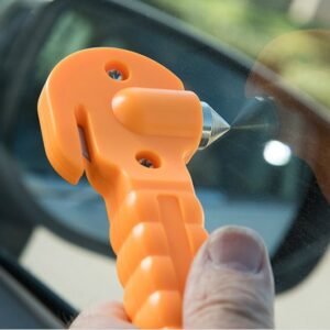 2-IN-1 Emergency Tool with Seatbelt Cutter and Window Punch, 12 per Display - Image 3