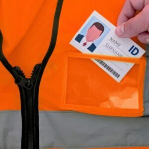 High-Visibility Neon Orange Safety Vest 26" X 28.3/4", 2" Reflective Strips, XL Large Size (ANSI/ISEA 107-2020 Class 2), Sold in Units of 10 - Image 4