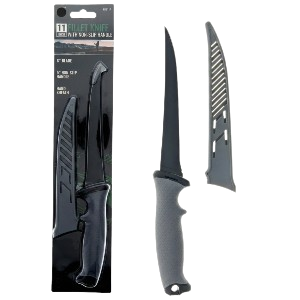 11" Fillet Knife with a Non-Slip Handle and Hard Sheath, Sold in Units of 12