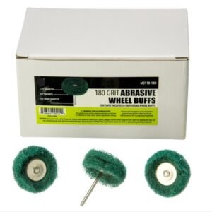 1-1/2" Abrasive Wheel Buffs - 180 Grit, 36 per Box - Image 1