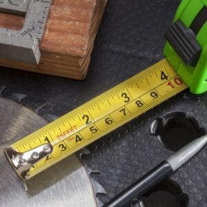 25'/1" Locking Measuring Tape SAE/Metric W/ Belt Clip, Assorted Colors, 12 per Display - Image 2