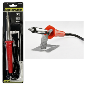 60 Watt Soldering Iron with Soldering Stand,UL Approved, Sold in Units of 12