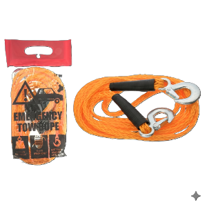 13.2 feet Emergency Nylon Tow Rope with a capacity of 1760 lbs, Buy in Units of 10